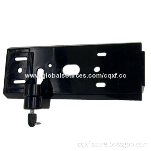 Battery box guide with lock
